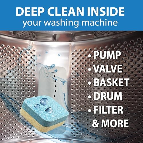 SANI 360° Washing Machine Cleaning tablets, 24 pack is Formulated with Enzyme, Deep Cleans and Deodorizes Front and Top Loading Washers use up to 2-year supply Lemon Scent - Image 4