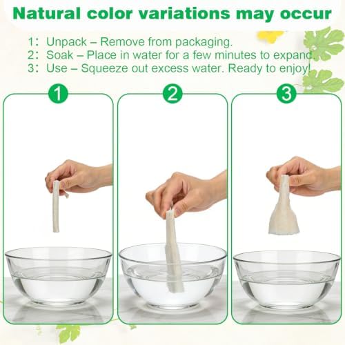 Natural Loofah Sponge, Organic Luffa Body Scrubber Bath Exfoliating, 4 inch - Image 6