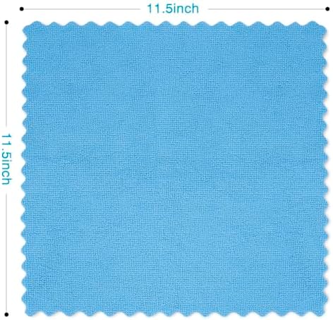 Orighty Microfiber Cleaning Cloth Bulk, 400 Pack Blue Shop Towels - Image 5