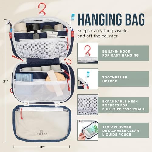 TRIPPED Travel Gear 3-Piece Travel Toiletry Bag Set - Image 3