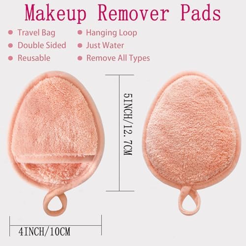 Reusable Makeup Remover Pads Washable Facial Makeup Cleansing Cloths - Image 2