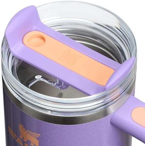 Stanley Quencher H2.0 Tumbler with Handle and Straw 20 oz | Flowstate 3-Position Lid | Cup Holder Compatible for Travel | Insulated Stainless Steel Cup | BPA-Free | Periwinkle Shimmer - Image 2