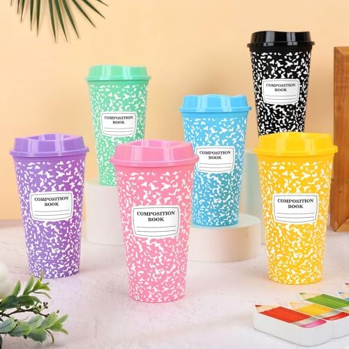 Whaline 12Pcs Teacher Appreciation Gifts Composition Notebook Coffee Cups - Image 4