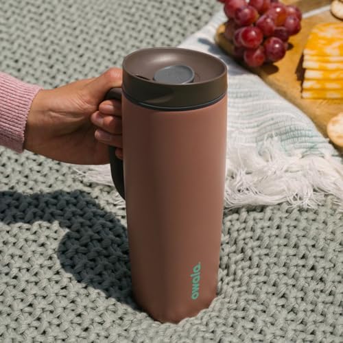 Owala SmoothSip Slider Stainless Steel Insulated Travel Mug with Handle, 100% Leak Proof, For Hot and Cold Drinks, Travel Friendly with Sliding Lock Lid, 24 oz, BPA Free, Leak Proof, Pucker Up - Image 7