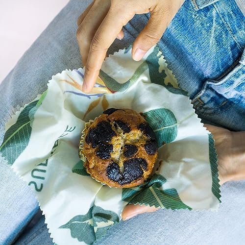 SuperBee Beeswax Wraps Set of 3 Reusable Food Wrap Bees Paper Jungle - Image 4
