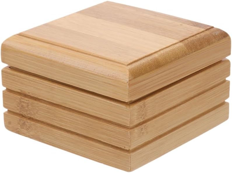 Bamboo Soap Dish with Lid Bamboo Soap Holder for Bathroom and Shower Stylish Tray for Bar Storage Natural Case by FONDOTIN