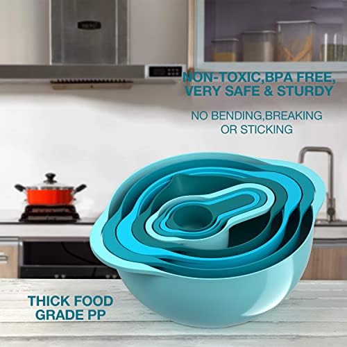 Pantula Mixing Bowls-Plastic Nesting Set of 8, Rv Camper Accessories - Image 4