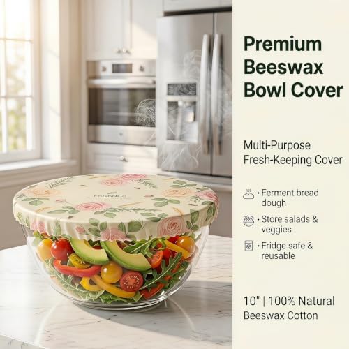 3-Pack Beeswax Bread Bags, Sourdough Bag (Berry Bloom) - Image 4