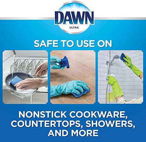 Dawn Non-Scratch Kitchen Dish Sponges, Blue (Pack of 3) - Image 4