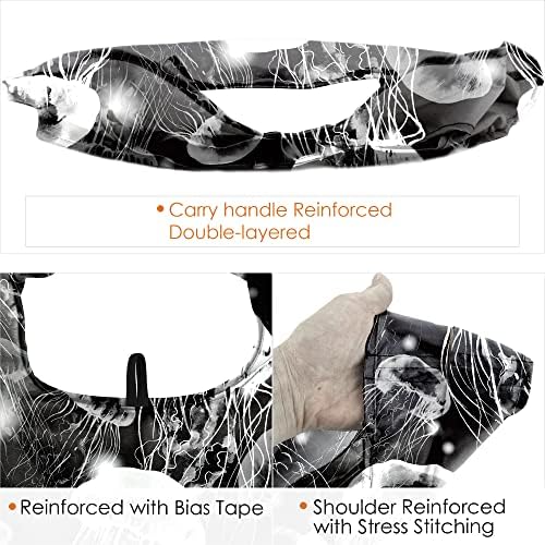 BeeGreen Turtle Reusable Grocery Bags Frog Elephant Flamingo Jellyfish Shopping Bags Bulk 50LBS X-Large Heavy Duty 6 Pieces - Image 3