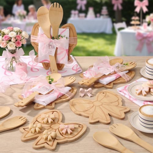 Geelin 31 Pcs Bow Party Kitchen Gifts Sets, Cutting Board Towels - Image 4
