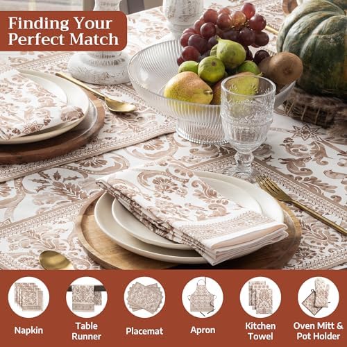 Maison d' Hermine Table Cloth Rectangle Table Reusable 100% Cotton 70"x120" - Image 4
