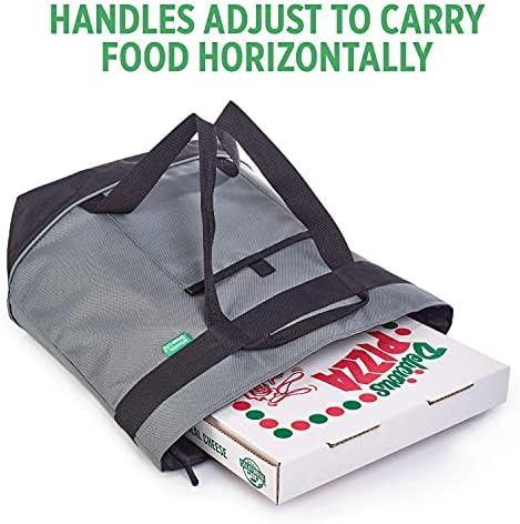 Jumbo Insulated Cooler Bag (Gray) with HD Thermal Insulation - Premium, Collapsible Soft Cooler Makes a Perfect Insulated Grocery Bag, Food Delivery Bag, Travel Insulated Bag, or Beach Cooler Bags - Image 5