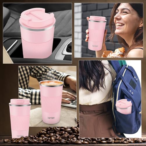KETIEE 12oz Travel Mug, Insulated Coffee Cup with Leakproof Lid - Image 6