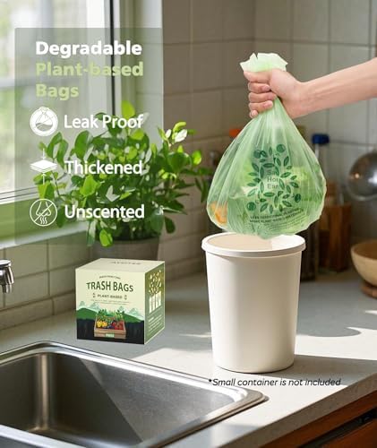 AYOTEE Small Compost Bags 2.6 Gallon Trash Bag, 150 Ct, Unscented Trash bag - Image 6