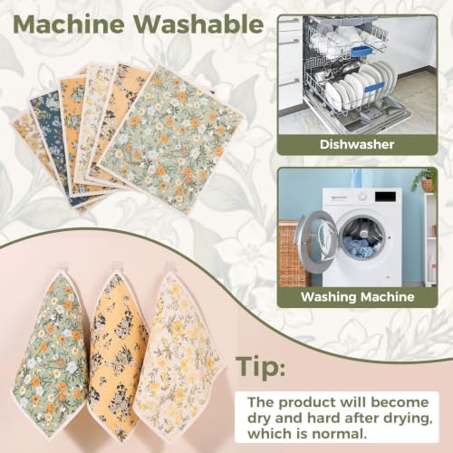 6 Pack Swedish Dishcloths for Kitchen, Fall Swedish Rags Dish Towels - Image 5