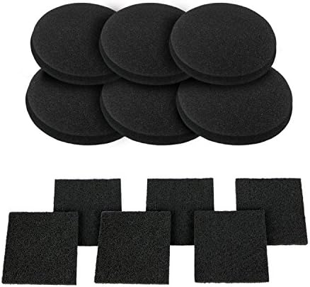 12 Pieces Counter Top Activated Carbon Compost Bin Filters - Extra Thick Indoor Pail Replacement Charcoal Caddy Filters Refill, 0.4" Thickness by BRENSTEN