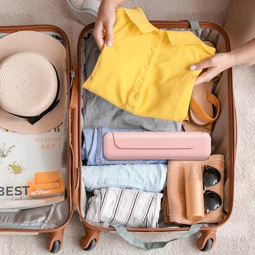 Electric Toothbrush Travel Cover - Waterproof Silicone, Fits Oral-B, Philips Sonicare, suri, burst, Aquasonic | Portable Storage Organizer Bag -Pink - Image 4