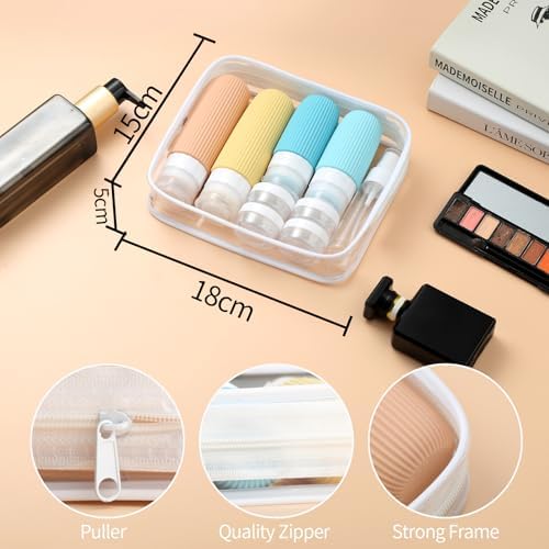 Mrsdry 16 Pack Travel Bottles Set, TSA Approved Leak Proof Silicone Squeezable Containers for Toiletries, Refillable Travel Accessories for Conditioner, Shampoo, Lotion & Body Wash Accessories - Image 4