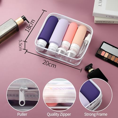 Mrsdry 16 Pack Travel Bottles for Toiletries, Large 6oz Silicone Travel Containers with No-Drip Valve and Wide Opening - Image 5