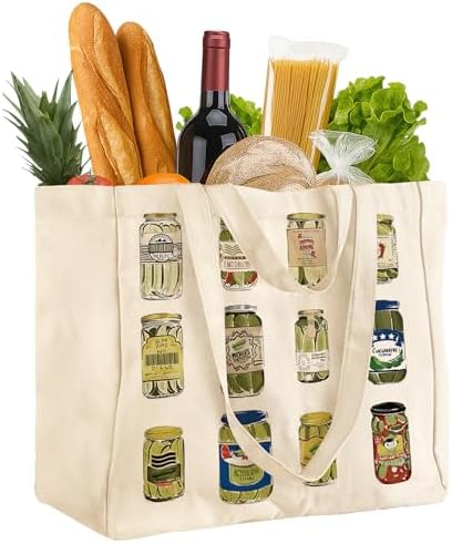Miss Adola Cute Extra Large Canvas Grocery Tote Bag by MissAdola