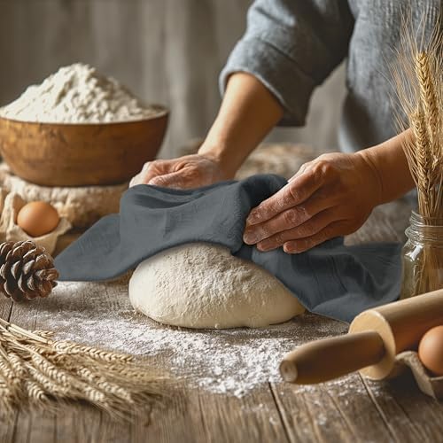 Utopia Kitchen Light Grey Flour Sack Towels [12 Pack-28 x 28 In]100% Cotton - Image 3