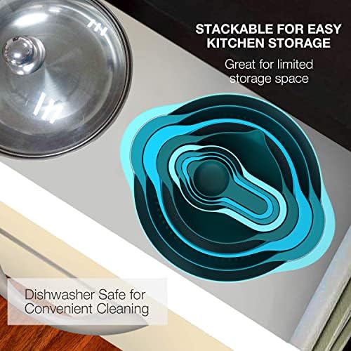 Pantula Mixing Bowls-Plastic Nesting Set of 8, Rv Camper Accessories - Image 3