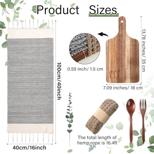 Reallnaive 6 Pcs Housewarming Hostess Gifts New Home Set Cutting Board - Image 2