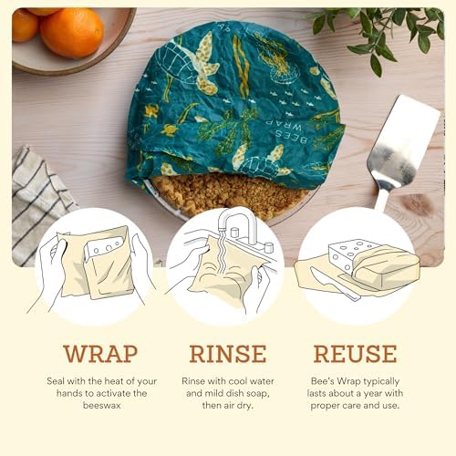 Bee's Wrap Beeswax Bread Wrap - Ocean - Image 6