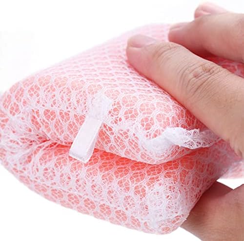 Sponge Kitchen Dishwashing Sponge, Mesh Net Scouring Pad (Pack of 10) - Image 3