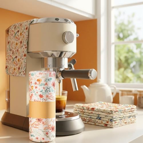 Redbaker 30 Pcs 18 Pcs Reusable Paper Towel for Kitchen,Vintage Flower - Image 5