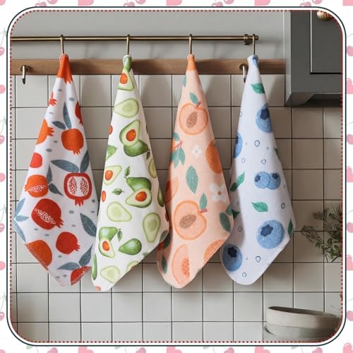 Redbaker 30 Pcs 18 Pcs Reusable Paper Towel for Kitchen,Fruit Design - Image 3