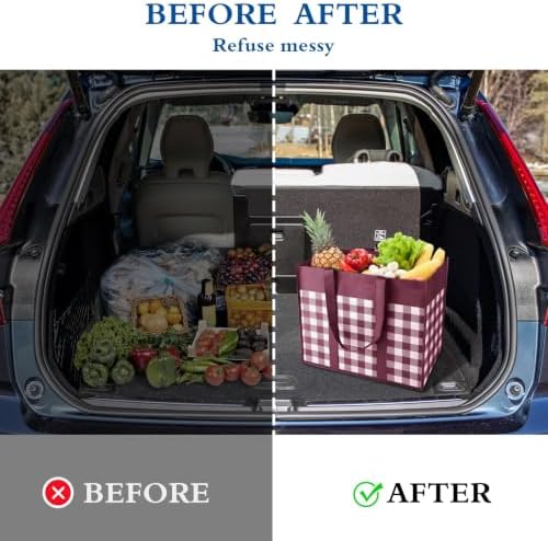 Reusable Grocery Shopping Bags 10 Pack Large Foldable Tote Bags Bulk - Image 6