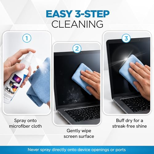 Spray Bottle (8oz) - Screen Cleaner - TV, Computer, Phone & Tablet Cleaner - Made in USA - Image 5