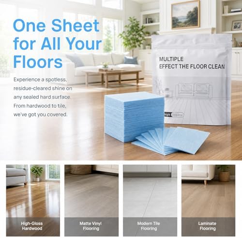 Floor Cleaner Sheets for Mopping, 100 Piece Floor Cleaning Tablets, Water-Soluble Deep Cleaning Formula, Multi Effect Suitable for All Floor Surfaces (Lavender — Purple) - Image 3