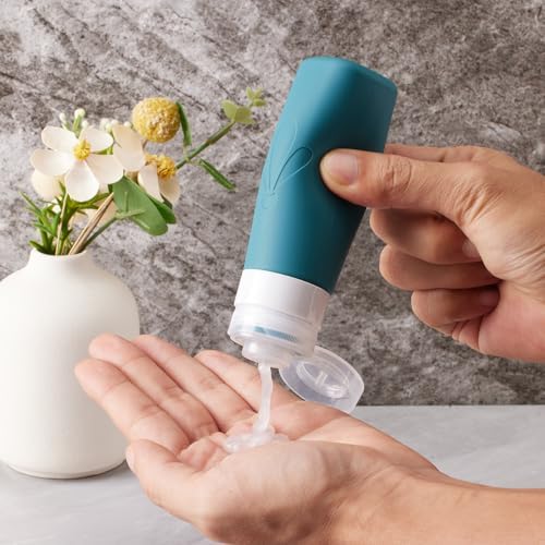 INSFIT 17 Pack Travel Bottles for Toiletries, TSA Approved 3oz 2oz Travel Size Toiletries, BPA Free Leak Proof Squeezable Silicone Tubes Travel Essentials for Shampoo Conditioner Lotion Soap - Image 5