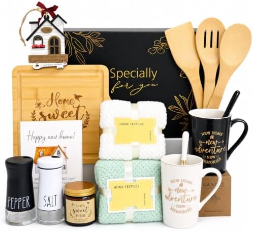 House Warming Gifts New Home, 15 Pcs New House Gift Basket for Homeowners by Mofail
