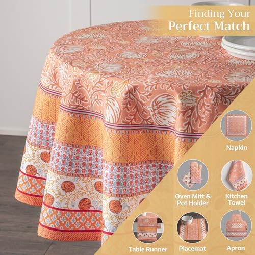 Maison d' Hermine Table Cloth Round Table Reusable 100% Cotton 69" Diameter - Image 6