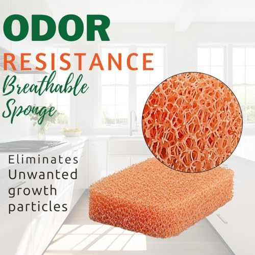 Peachy Clean Silicone Dish Sponge Scrubbers, Fresh Peach Scent, Non-Scratch, Odor-Resistant, Durable Dish Sponges for Kitchen 3pk - Image 3