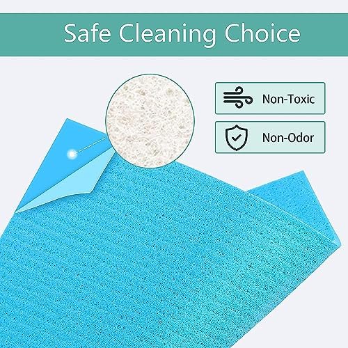 HOMEXCEL 20PK Swedish Dishcloths for Kitchen, Absorbent Dish Cloths, 7x6in - Image 3