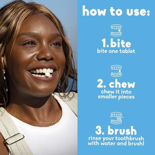 The Humble Co. Chewable Toothpaste Tablet with Fluoride - Mint - Image 3