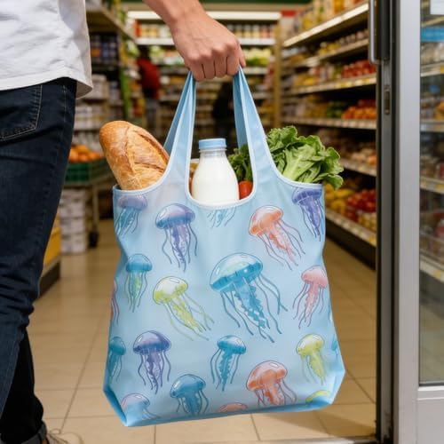 6 Pack Foldable Shopping Bag, Reusable Shopping Bag - Image 3