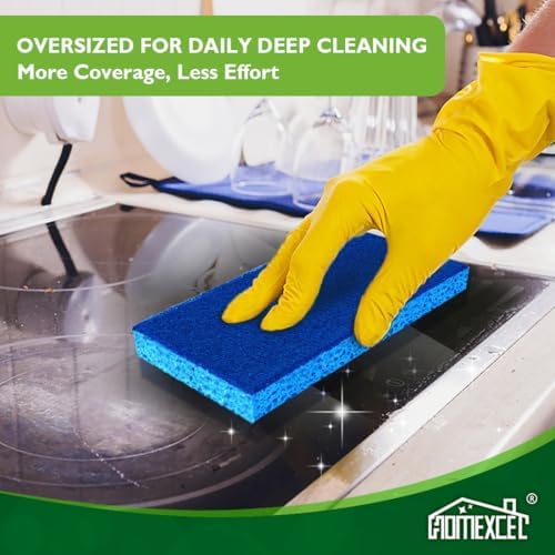HOMEXCEL Extra Large Sponges Kitchen 6PK, Non-Scratch Sponge for Cleaning - Image 3
