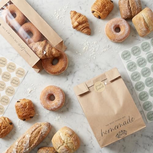 Beautiful Bread Bags for Homemade Bread - Clear Window Bakery Paper Bags - Image 6