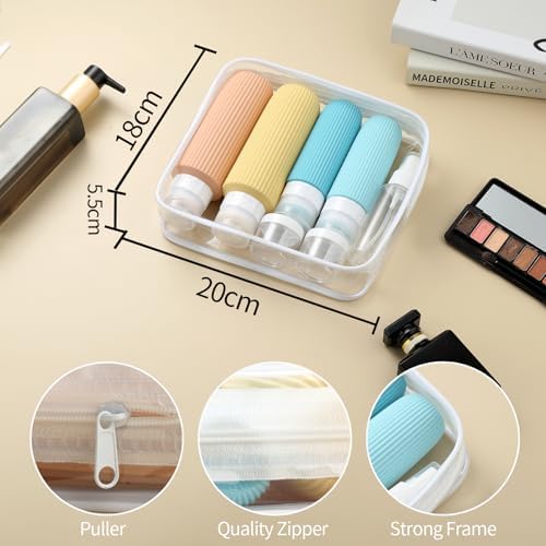 Mrsdry 16 Pack Travel Bottles for Toiletries, Large 6oz Silicone Travel Containers, Leak Proof Refillable Liquid Shampoo And Conditioner Travel Essentials - Image 5