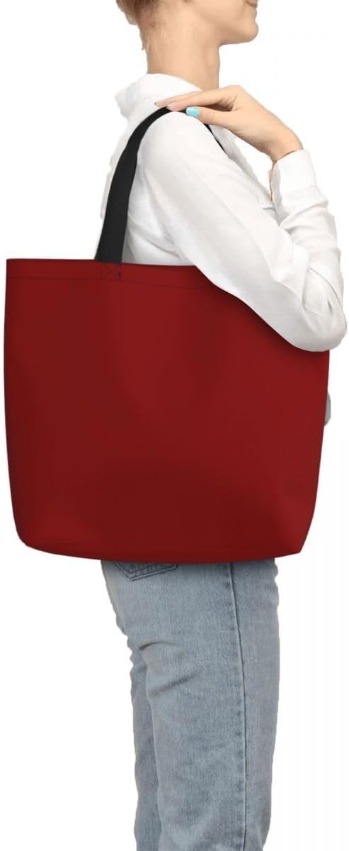 Custom Large Black Tote Bag With Pocket Extra Large Reusable Grocery Bags