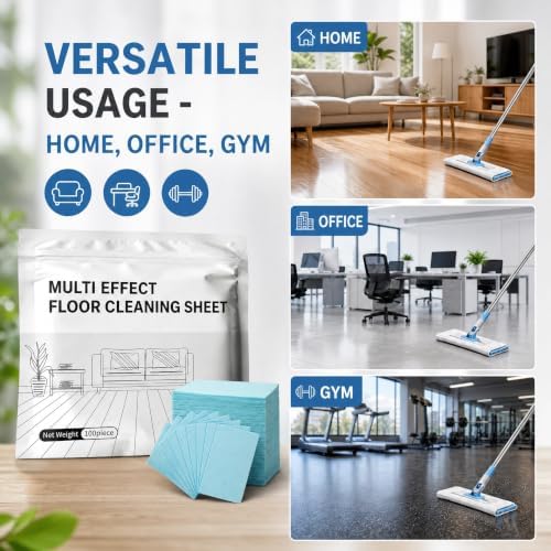 Multi Surface Floor Cleaner Tablets, 100 Count, Fast Dissolving Blue Cleaning Tablets with Camellia Scent, Concentrated Formula for Hardwood, Laminate, Tile, Vinyl and Sealed Floor Surfaces - Image 3