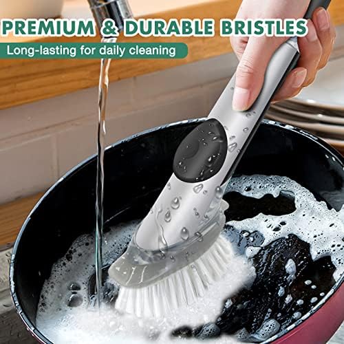 4 Pack Dish Brush Replacement Head for OXO Steel Soap Dispensing Dish Brush - Image 3