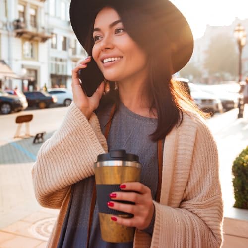 Insulated Travel Coffee Mug, Stainless Steel Coffee Cup with Leakproof Lid - Image 6