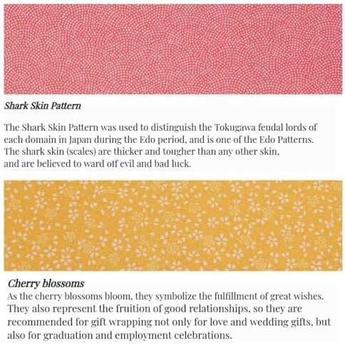 Furoshiki Japanese Wrapping Cloth Eco Gift Wrap Paper Reversible Cherry blossoms Eco-bag Christmas birthday Bento Lunch Box Wine Bottle Box Kimono Cover (Red and Yellow, 27.6 x 27.6 inches) - Image 2